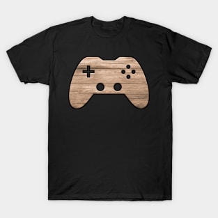 Wooden Table - Gaming Gamer Abstract - Gamepad Controller - Video Game Lover - Graphic Background T-Shirt